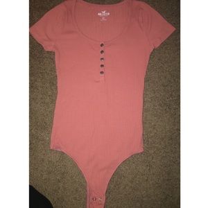 Hollister pink body suit